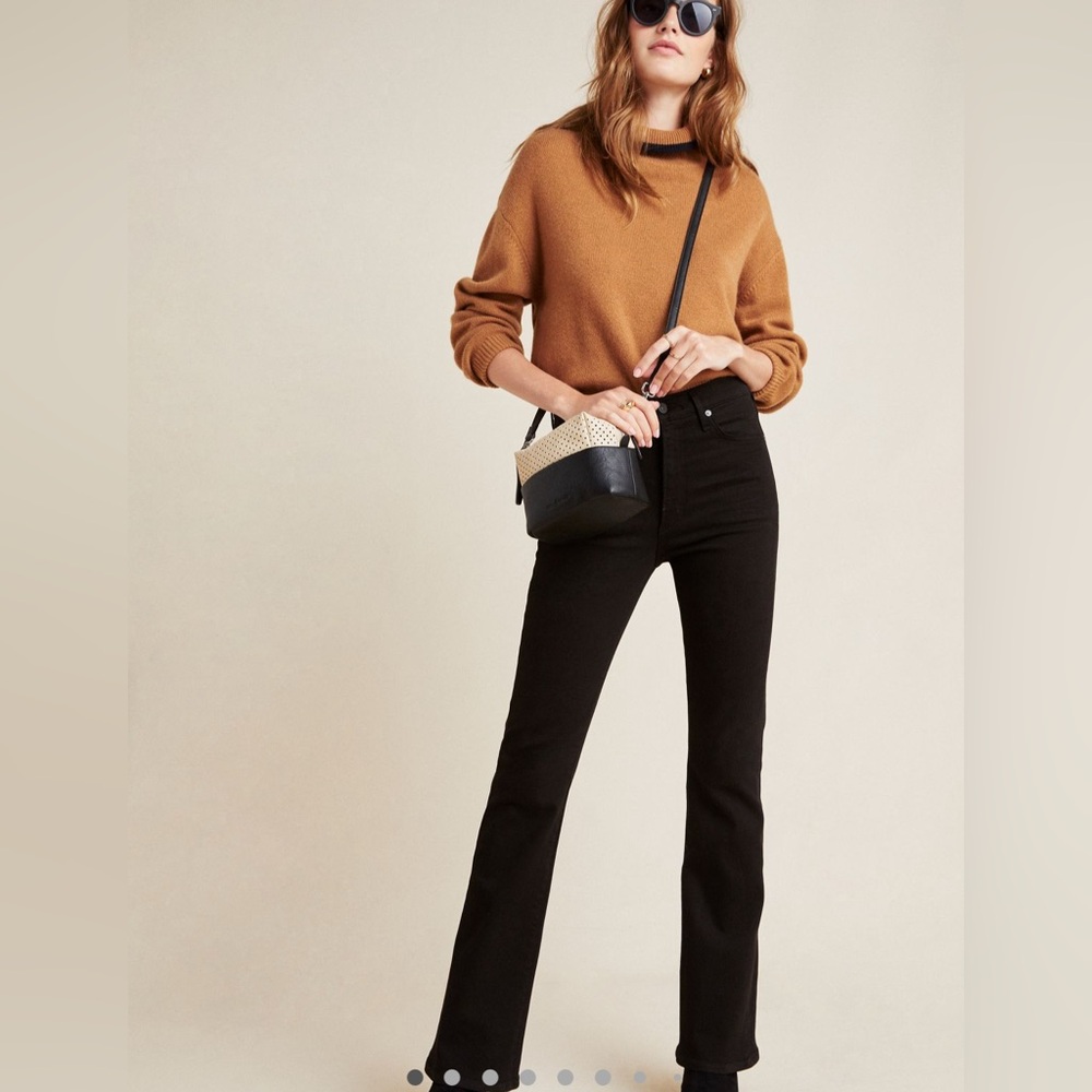 Black bootcut jeans